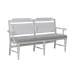 River Place - Panel Back Bench (RTA) - White