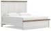 Savonport - King Panel Bed - White / Brown