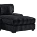 Nightfall - 3 Piece Sectional Set With RHF Chaise 1 Pillow - Grand Cord Black