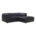 Form - Nook Modular Leather Sectional - Vantage Black