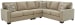 Lucina - Beige - Left Arm Facing Loveseat 3 Pc Sectional