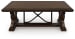Maylee - Dark Brown - Rectangular Cocktail Table