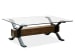 Sawyer - Rectangular Cocktail Table With End Table - Toasted Nutmeg And Smoked Iron