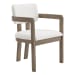 Portland - Arm Chair (Set of 2) - Gray / Snow White