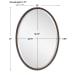 Sherise - Oval Mirror - Bronze