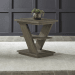 Aspen Sky - Chairside Table - Weathered Saddle Brown