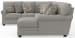 Livingston - 3 Piece Sectional With Comfort Coil Seating And 9 Included Accent Pillows (RSF Chaise) - Linen