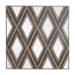 Tahira - Geometric Square Wall Mirror - Dark Brown