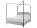 Past Forward Poster Bed Queen - Pearl Silver