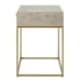 Pembrook - Side Table - Light Washed / Brass