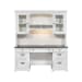 Allyson Park - Credenza & Hutch - Wirebrushed White / Charcoal