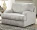 Mercado - Pewter - 4 Pc. - Sofa, Loveseat, Chair and a Half with Ottoman