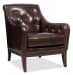 CC - Belvedere Tufted Lounge Chair - Dark Brown