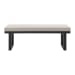 Costa - Dining Bench - Black And Soluction Beige