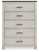 Darborn - Gray / Brown - Five Drawer Chest