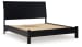 Danziar - Black - King Panel Bed With Low Footboard