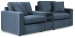 Modmax - Ink - 3-Piece Sectional Loveseat With Audio System