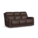 Alister - Power Gliding Sofa With Power Headrests & Lumbar - Burnt Umber