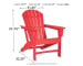 Sundown Treasure - Red - Adirondack Chair