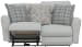 Chappy - Power Lay Flat Reclining Loveseat - Pebble