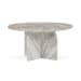 Reilly - Marble Round Coffee Table - Gray