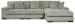 Lindyn - Fog - 3-Piece Sectional With Raf Corner Chaise