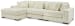 Lindyn - Ivory - 3-Piece Sectional With Laf Corner Chaise