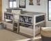 Wrenalyn - Brown / Beige - Twin Loft Bed With Underbed Storage Boxes