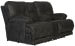 Voyager - Fabric Lay Flat Console Reclining Loveseat - Slate