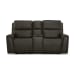 Jarvis - Power Reclining Loveseat With Console & Power Headrests - Mica