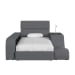 Valari - Twin Transformer Bed With Electronic Features PU - Gray