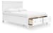 Fortman - Queen Panel Storage Bed - White