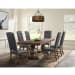 Gramercy - 7 Piece Dining Set (Table And Six Tufted Tall Back Chairs) - Chocolate