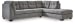 Marleton - Gray - 2-Piece Sectional With Raf Corner Chaise