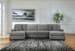 Birkdale Court - Gray - 3-Piece Sectional With LAF And RAF Corner Chaises