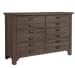 Bungalow - 6-Drawer Double Dresser - Folkstone