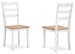 Gesthaven - Dining Room Side Chair (Set of 2) - Natural / White