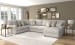 Livingston - 3 Piece Sectional With Comfort Coil Seating And 9 Included Accent Pillows (RSF Chaise) - Linen