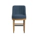 Carmen - Swivel Counter Stool (Set of 2) - Natural / Blue