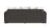Cabo - Loveseat - Dark Gray / White