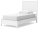 Binterglen - White - Twin Panel Bed