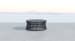 Milano - Coffee Table With Round Honed Absolute Granite Insert Top - Slate