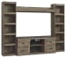 Trinell - Brown - 4 Pc. - Entertainment Center - 60" Tv Stand