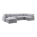 Cloud 9 - Modular 6 Piece Living Room Set - Zaftag Dove