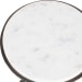 Tilton - Marble Accent Table - Black / White