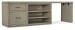 Linville Falls - 96" Desk With File And Open Desk Cabinet - Gray