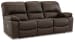 Leesworth - Dark Brown - Power Reclining Sofa