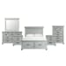 Slater - Queen Platform Storage 6 Piece Bedroom Set - Gray
