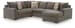 Larson Levee - 3-Piece Sectional With RAF Corner Chaise - Espresso