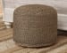 Chevron - Natural/Black - Pouf